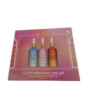 La Soie Clinical Skincare Facial Serum Set Hyaluronic Retinol Vitamin C (3-Pack)